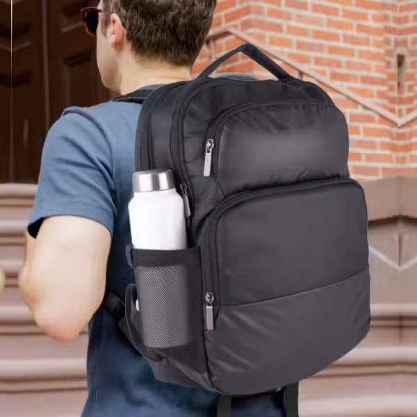 Buddy- 2 tone Laptop bag with double bottle pocket