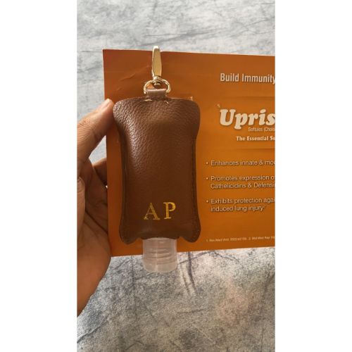 Sanitizer holder pouch with branding