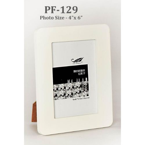 White Wooden 5x7 Curved Photo Frame For Gift