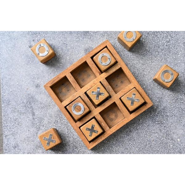 Tic Tac Toe Wooden light